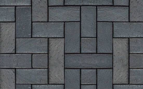 Клинкерная тротуарная брусчатка ABC Berlin blau-anthrazit, 200х100х45 мм