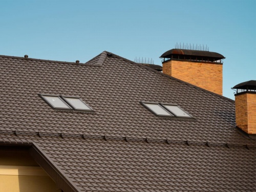Металлочерепица модерн 0,45 PE RAL 5005 сигнальный синий